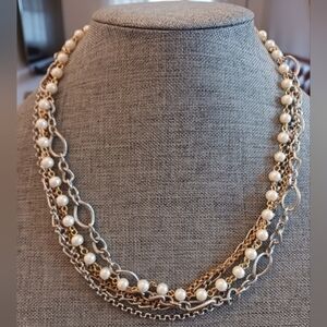 Faux Pearl Necklace Classic Mermaidcore - Pre-loved (19"-21")